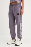 PLEIN SPORT pantaloni de trening culoarea violet, cu imprimeu, SAEC WJT2046 STE003N