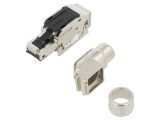 Conector RJ45 Ecranat HARTING Cat 5, Model 09451511141, IDC, Angled