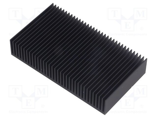 Radiator extrudat cu aripioare negre FISCHER ELEKTRONIK L: 50mm W: 90mm H: 17mm