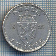 AX 410 MONEDA - NORVEGIA - 1 KRONE -ANUL 1955 -STAREA CARE SE VEDE