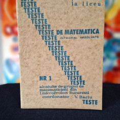 Carte - Teste de matematica integral rezolvate pentru admiterea la liceu, Nr. 1