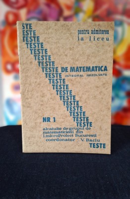 Carte - Teste de matematica integral rezolvate pentru admiterea la liceu, Nr. 1 foto