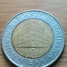 Moneda Italia 500 lire 1996