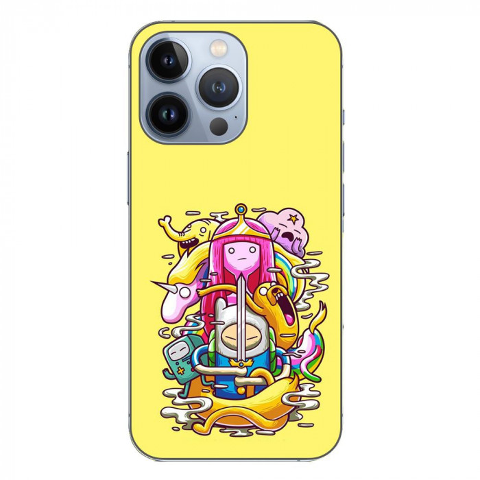 Husa compatibila cu Apple iPhone 13 Pro Silicon Gel Tpu Model Adventure Time Poster