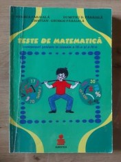 Teste de matematica- Viorica Paraiala, Cristian-George Paraiala foto