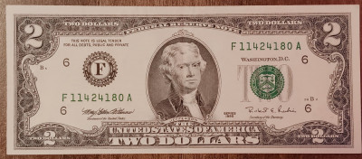 M1 - Bancnota foarte veche - America USA - 2 dolari - 1995 foto