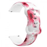 Cumpara ieftin Curea silicon, compatibila Samsung Galaxy Watch6 40mm, VD Very Dream&reg;, Quick Release, Red Cosmos