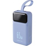 Baterie Externa Forever Vibe-TB65, 20000mAh, 65W, QC + PD, 2 x USB-A - 2 x USB-C, Albastra