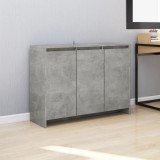 Servanta Gossi Gri Beton 102x33x75 cm Lemn Comoda TV Living