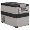 Lada Frigorifica Portabila vidaXL 55L, Negru/Gri, PP+PE, cu Maner, Auto 12/24V, Camping, Picnic