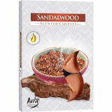 Set 6 pastile lumanari parfumate bispol - sandalwood, Stonemania Bijou