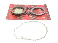 Set complet ambreiaj (disc, separatoare, arcuri) KAWASAKI EN, GPZ, KLE 450 500 dupa 1985 foto