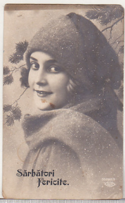 bnk cp Carte postala - felicitare - circulata 1925 foto