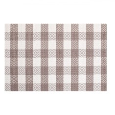Suport Farfurii Vinil, Model Pătrate, Culoare Bej Gri, Dimensiuni 45x30cm