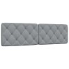 VidaXL Pernă tăblie de pat, gri deschis, 180 cm, material textil 4019233