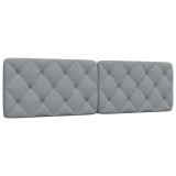 VidaXL Pernă tăblie de pat, gri deschis, 180 cm, material textil