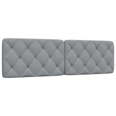 vidaXL Pernă tăblie de pat, gri deschis, 180 cm, material textil 4019233
