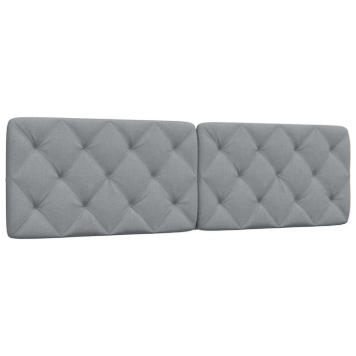 vidaXL Pernă tăblie de pat, gri deschis, 180 cm, material textil