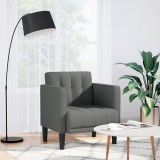 vidaXL Canapea Scaun cu cotiere Gri &icirc;nchis 53 cm Material