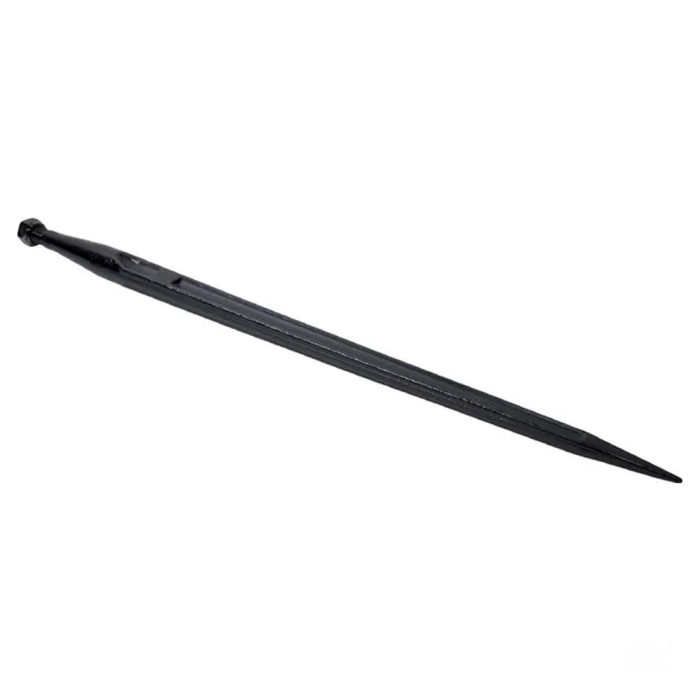 Dinte &icirc;ncărcător frontal M 22 X 1.5 mm 36x810mm piuliță M22x1,5mm negru