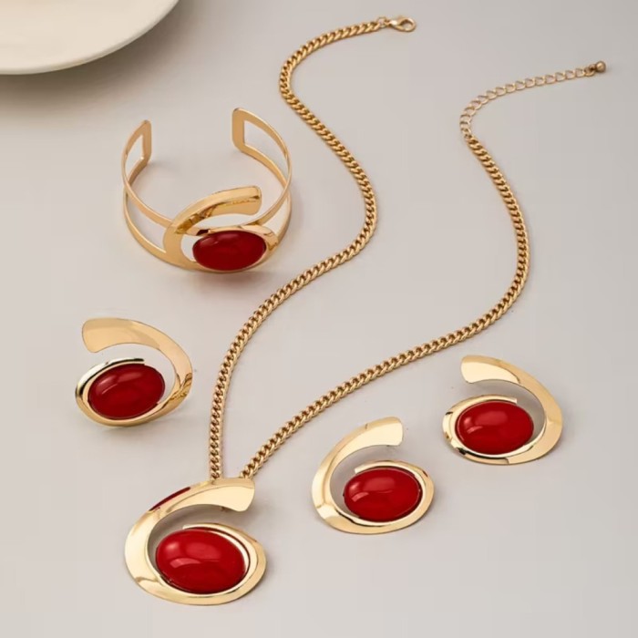 Set colier Ellegance Red