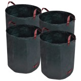 Coșuri de gunoi 272 L 150 g/mp, 4 buc., Verde &icirc;nchis, vidaXL