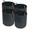 Coșuri de gunoi 272 L 150 g/mp, 4 buc., Verde &icirc;nchis 41137