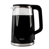 Fierbator electric B&Ouml;HM Home 1.7 L, Control Digital Temperatura, Putere 2200W, Functie Keep Warm, Sticla Borosilicata
