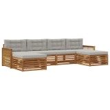 vidaXL Seturi de canapele cu pernă 6 pcs Lemn Solid de Acacia 3383689