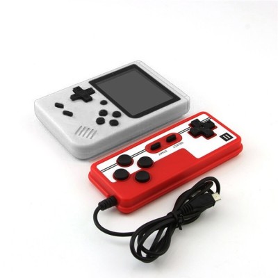 Mini consola portabila Rantime, 400 jocuri, 2 jucatori, Alb foto