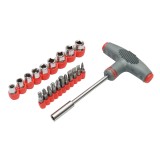 Set surubelnita cu biti si tubulare 21 piese Breckner Germany
