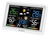 Cumpara ieftin Statie meteo interior-exterior GoGEN ME 3350, senzor extern fara fir, LCD color, alb