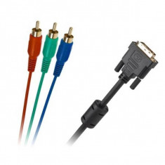 Cablu digital Cabletech DVI tata - 3x RCA tata 3m foto