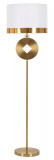 Lampadar Coin, Mauro Ferretti, &Oslash;40 x 151 cm, 1 x E27, 40W, fier/textil, auriu/alb