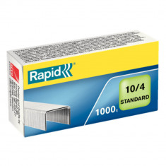 Capse Nr.10 Rapid Standard, 1000 Buc/Set, Capacitate 10 Coli, Capse Rezitente, Capse Otel, Capse din Otel, Set de Capse, Set Capse Rapid, Capse Rapid