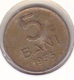 Moneda Romania 5 bani 1955 RPR &ndash; Republica Populara Romana
