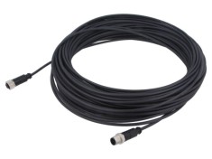 Cablu HARTING 4 pini M12 mufă PUR 30m pentru senzori și automatizări