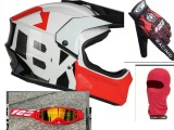 Cumpara ieftin Set Casca Moto ATV Trotineta Enduro cu Ochelari Manusi Cagula ABS Policarbonat Marimi L XL XXL