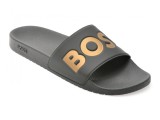 Papuci BOSS negri, 6835, din pvc