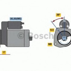 Starter PEUGEOT EXPERT caroserie (VF3A, VF3U, VF3X) (2007 - 2016) BOSCH 0 986 023 580