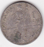 Romania 1 Leu 1910, Argint