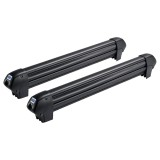 Suport schiuri auto Cruz Dark 6 pentru 6 perechi, montaj pe bare