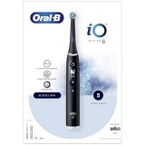 Periuta de dinti electrica Oral-B iO6 cu Tehnologie Magnetica si Micro-Vibratii, Inteligenta artificiala, Display led interactiv, Senzor de presiune S