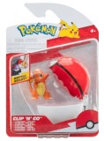 Pokemon Clip N Go Charmander With Poke Ball Pkw3635
