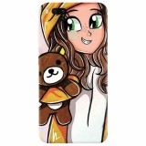 Husa silicon pentru Xiaomi Mi A1, Girl With Little Bear