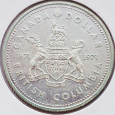4 Canada 1 Dollar 1971 Elizabeth II (British Columbia) km 80 argint