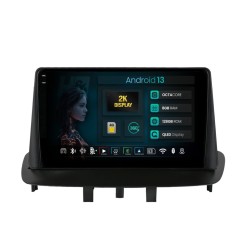 Navigatie 2K Renault Megane 3 / Renault Fluence (2009-2016) 8GB RAM Android 13 Octacore Slot Sim 4G DSP GPS Wi-FI Carplay Android Auto USB Bluetooth W