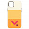 Husa de protectie din piele ecologica rezistenta la socuri pentru Iphone 14, Portocaliu, M Color Series