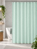 Perdea Dus Jacquard Marime 180 x 180 cm, Salvie, Antialergica, Polipropilena 50%, Poliester 50%