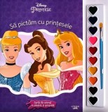 Cumpara ieftin Sa pictam cu printesele. Carte de colorat cu pensula si acuarele/***